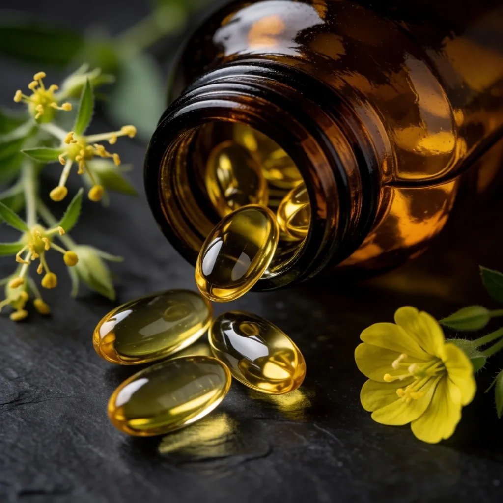 Evening Primrose Oil supplement bottle